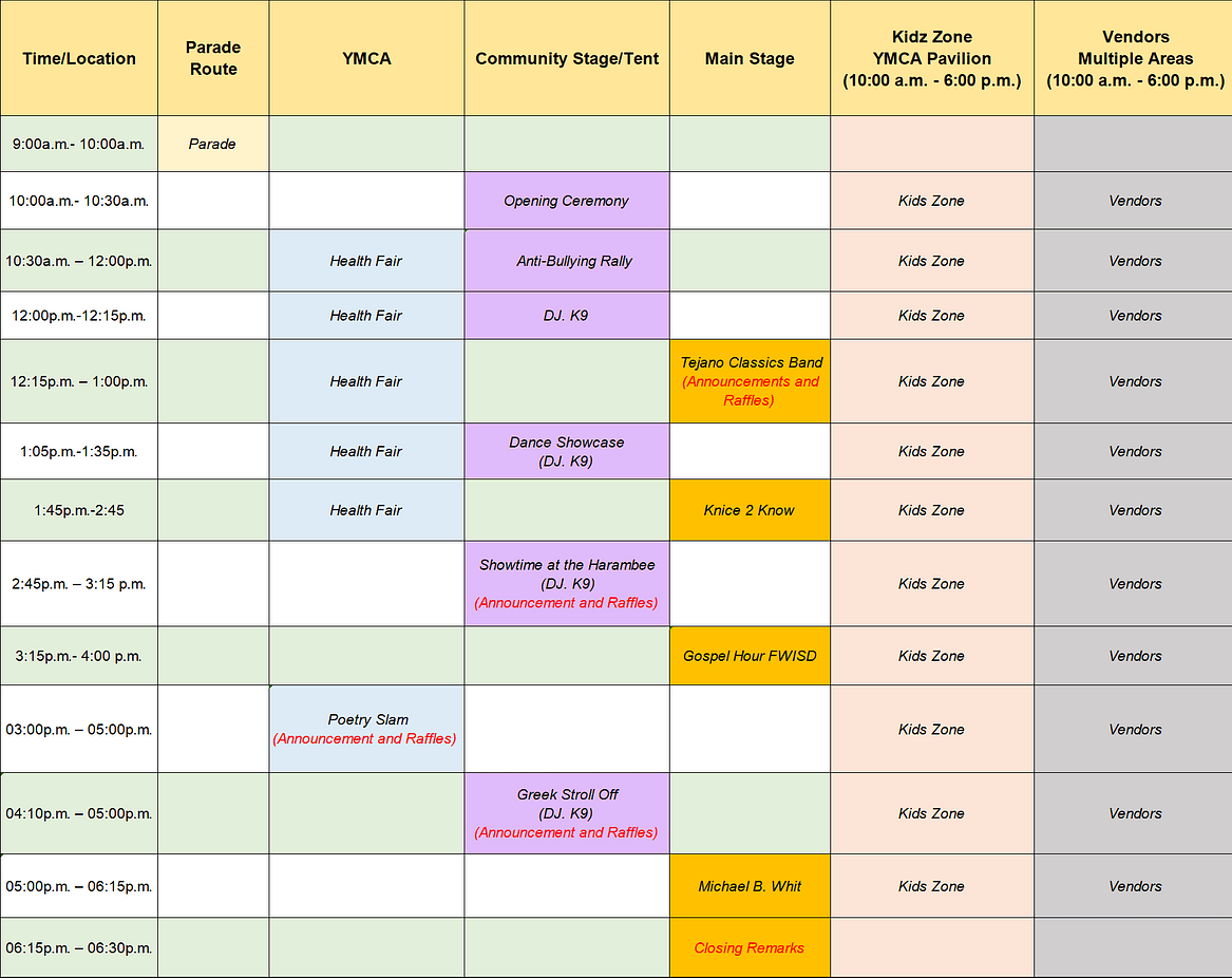 Final Schedule